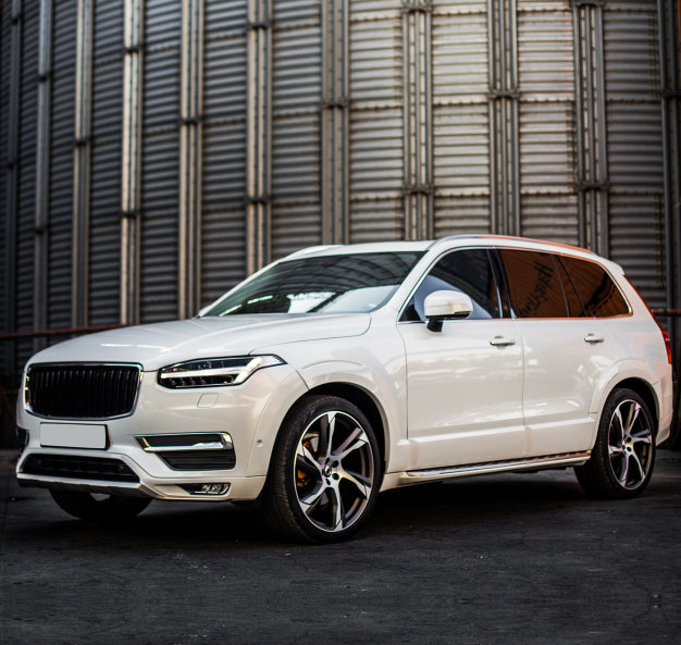 white car