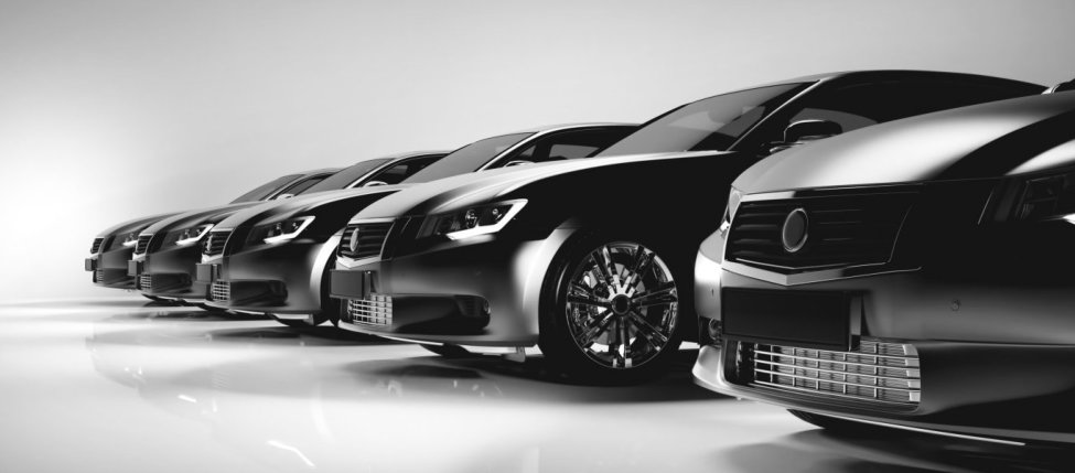 Group of black cars